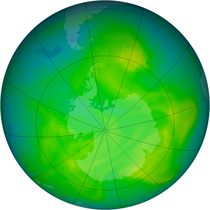 Ozone Map 1980-11-26